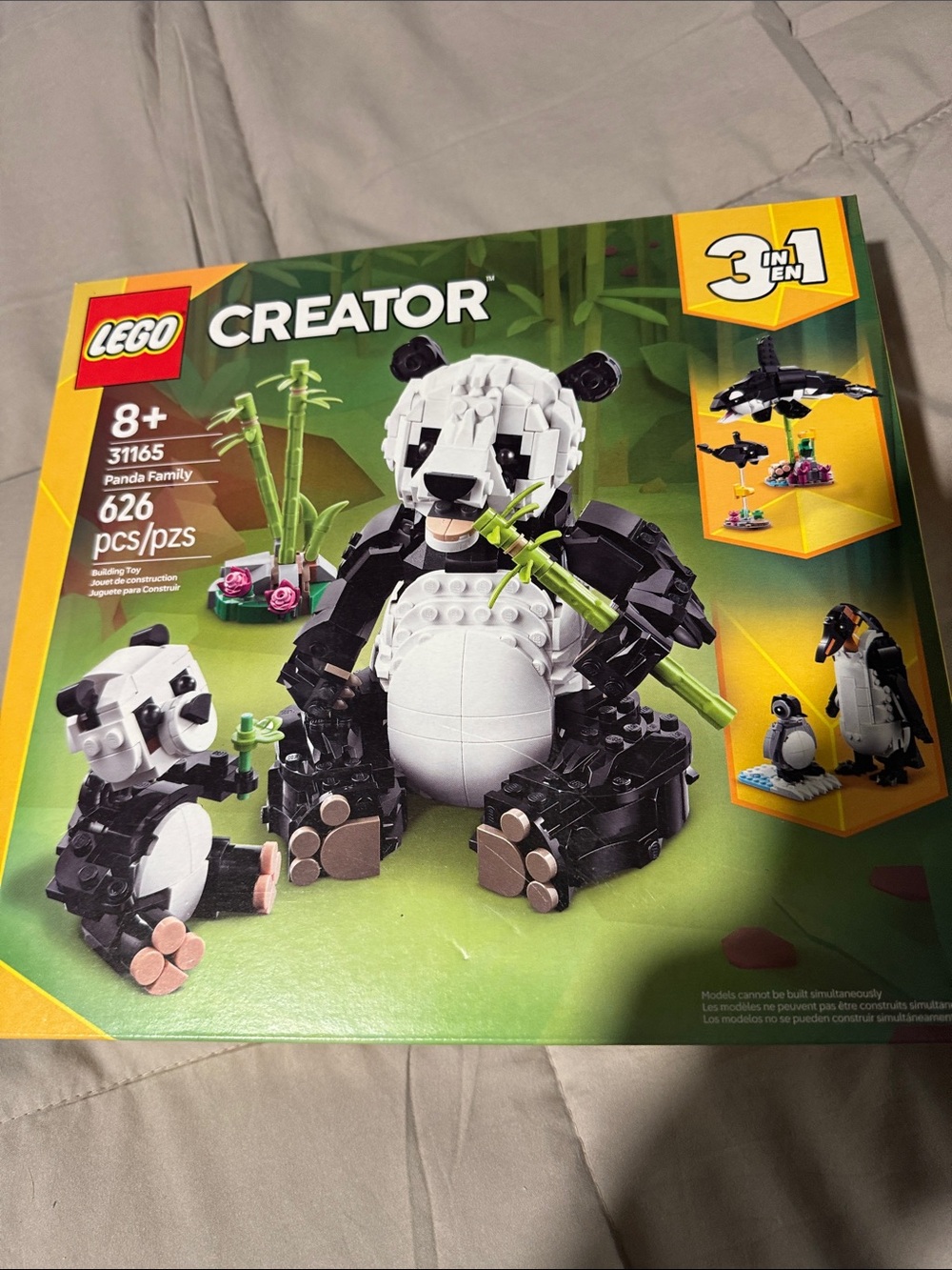 LEGO Creator Panda Family Building Set - White, Black & Green